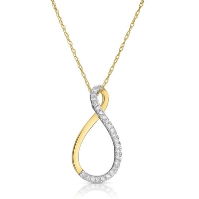 Jilco Inc Round Diamond Necklace - 0.15 Twt