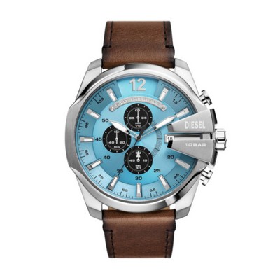 Diesel Mega Chief Chronograph Brown Leather Watch