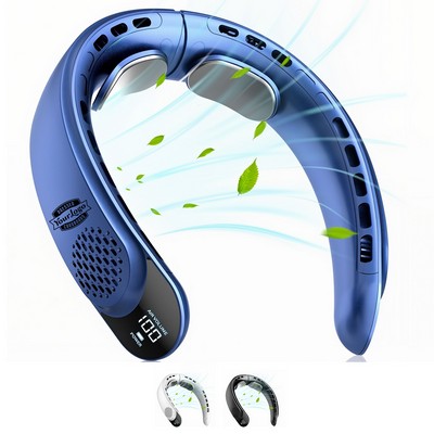 Rechargeable Neck Fan with LED Display