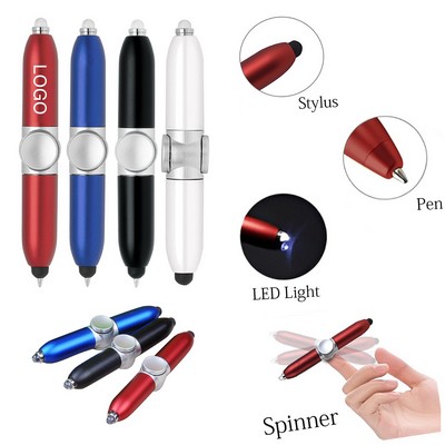 Fidget Spinner Pen With LED Light