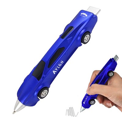 Click Activated Racing Car Shaped Pen