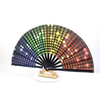 Fluorescent Folding Dancing fan Advertising fan