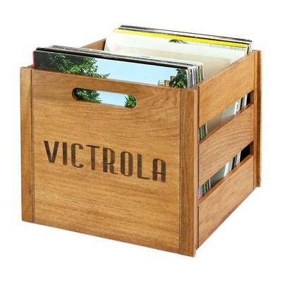 Victrola Wooden Record And Vinyl Crate