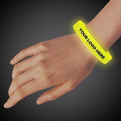 Yellow Deluxe Triple Wide X-Large 9" Glow Bracelet