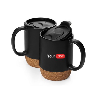 11oz Ceramic Mug With Removable Lid