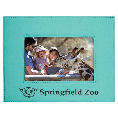 4" x 6" Teal Leatherette Photo Frame