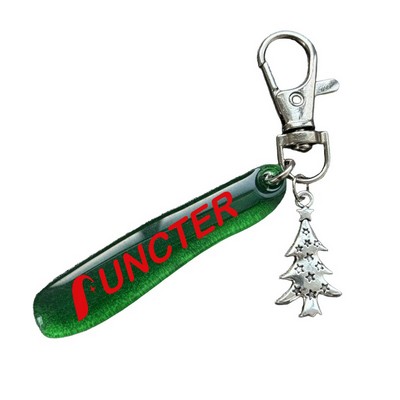 Custom Acrylic Keychain Pendant Key Ring With Tree Accessory