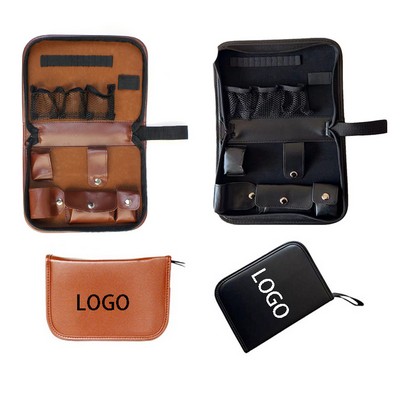 PU Leather Golf Accessory Tool Storage Bag Outdoor Portable Without Tools and Accessory