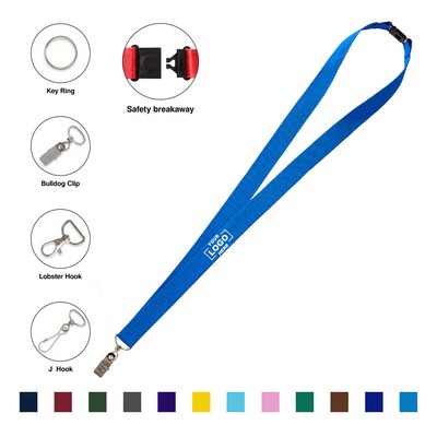 0.75'' Lanyard with Safety Breakaway