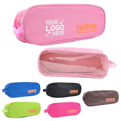 Transparent Travel Shoe Storage Bag with Zipper