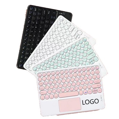 Wireless Bluetooth Round Cap Color Keyboard