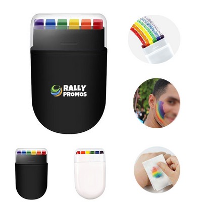 Rainbow Pride Face Paint