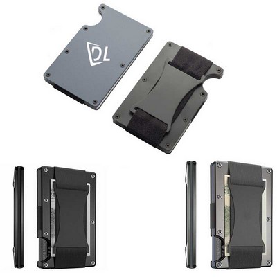 Aluminum Alloy Card Package Wallets with Cash Strap