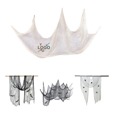 Oversized Spooky Fabric Drapery