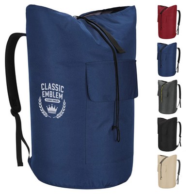 High-Capacity 125L Laundry Backpack with Durable Adjustable Straps