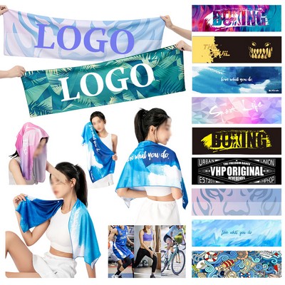 Luxurious Microfiber Velour Cheer Towel with Cotton Terry Loop Backing