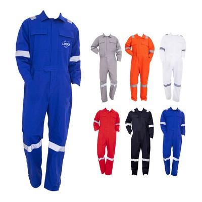 Cotton Long-Sleeved Overalls