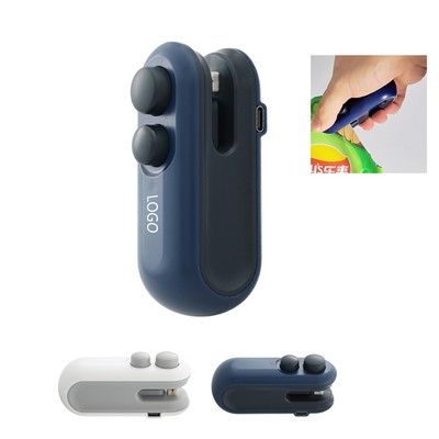 Portable USB Rechargeable Vacuum Mini Food Plastic Bag Sealer