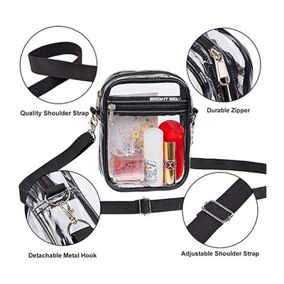 Clear PVC Crossbody Bag