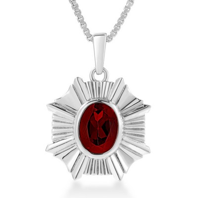 Jilco Garnet Aura Necklace