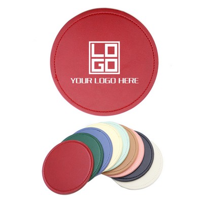 PU Leather Round Coaster