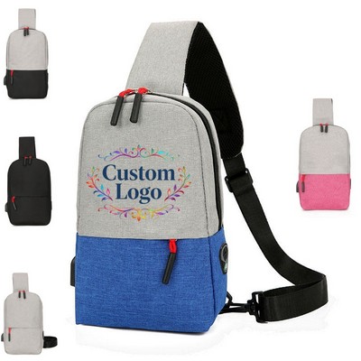 Two-Tone Sling Backpack