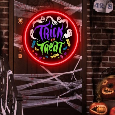 Halloween Tray Shape UV Print Neon Sign