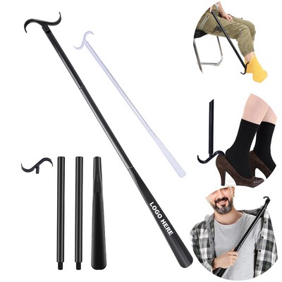 3-in-1 Dressing Tool Long Handled Aid Stick with Shoe Horn and Sock Helper