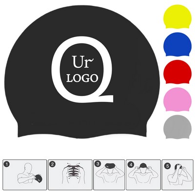 Adult Silicone Waterproof Swim Cap
