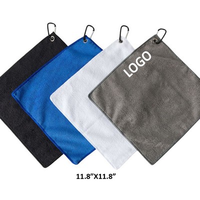 Golf Towel With Carabiner