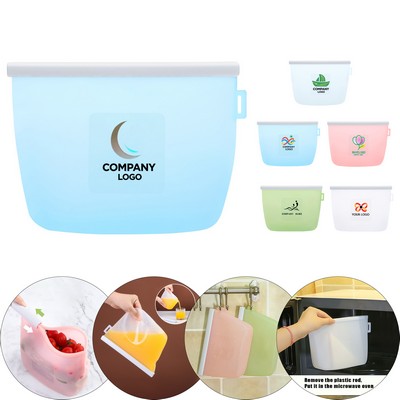 Reusable Silicone Food Storage Bag Leakproof Freezer 34OZ