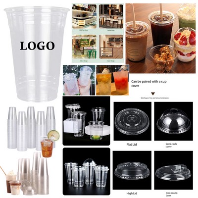 16 Oz. Transparent Single-Use Cups Perfect for Chilled Drinks