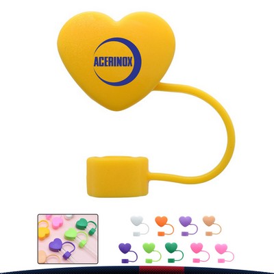 Sippa Heart-Shaped PVC Straw Topper