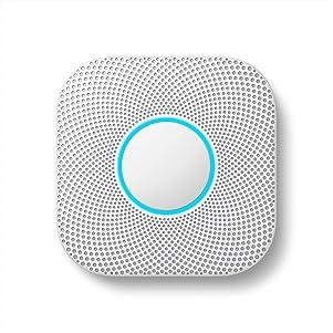 Google-Nest Protect 2Nd Generation Smart Smoke/Carbon Monoxide Wired Alarm - White
