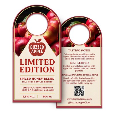 4" x 8" Full Color Bottle Hangers