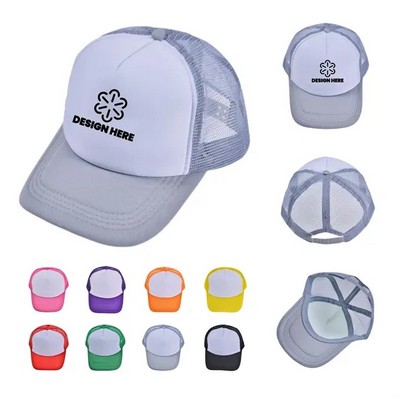 Adjustable Blank Mesh Back Ball Cap