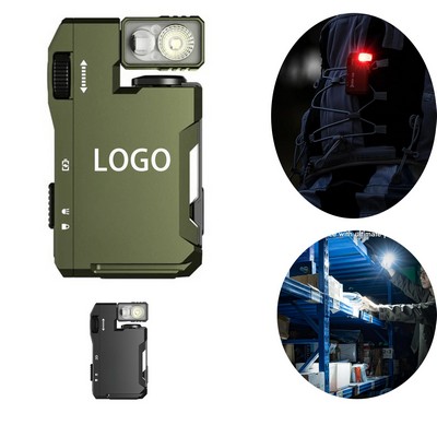 400LM RGB Keychain Flashlight Magnetic EDC Light