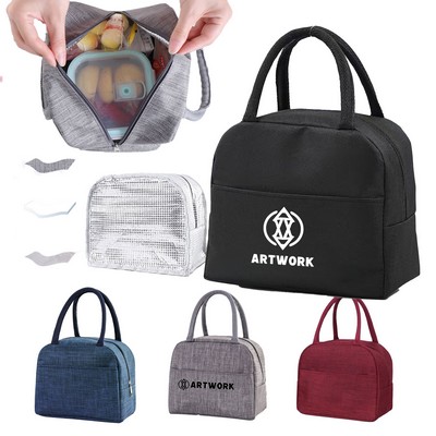 Insulated Lunch Box Bag Thickened Handle - Oxford