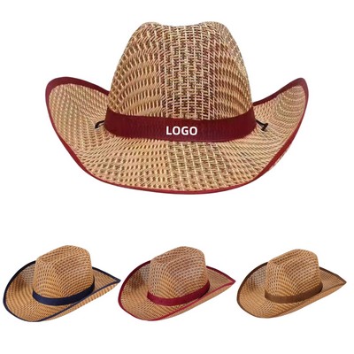 Western Straw Cowboy Hat
