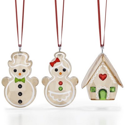 Holiday Cheers Ornament Set Gingerbread