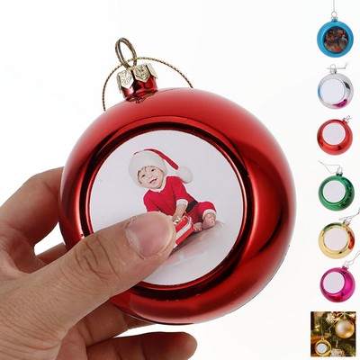 Blank Heat Transfer Holiday Ball Ornaments