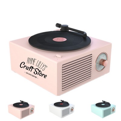 Retro Vinly Record Player Style Wireless Speaker