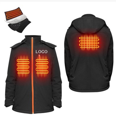 Orange Insulated Heated Jacket