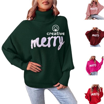 Women's Turtleneck Knitted Sweaters