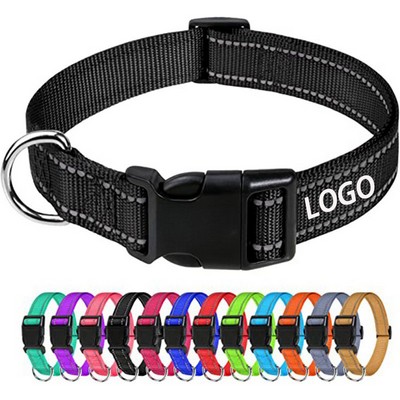 3/4"W x 30"L Polyester Heavy-duty Dog Collar w/ Buckle Release