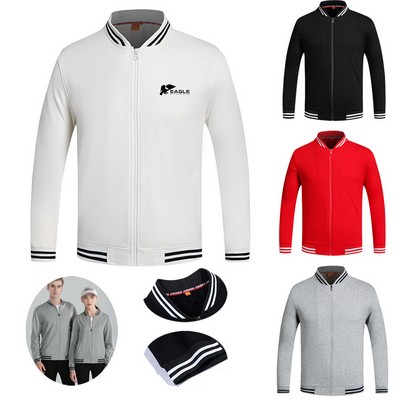 Autumn Winter Warm Slim Fit Baseball College Jackets