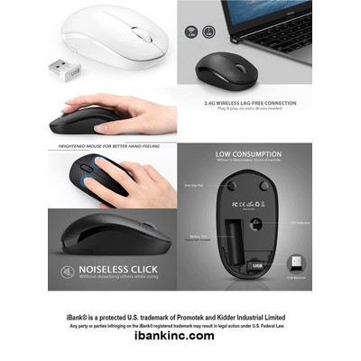 iBank ® Wireless Mouse for Laptop, PC, Tablet, Computer and Mac