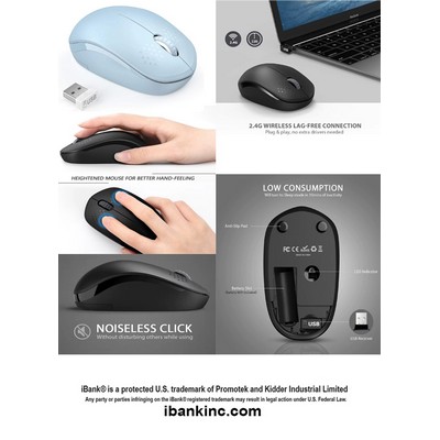 iBank ® Wireless Mouse for Laptop, PC, Tablet, Computer and Mac