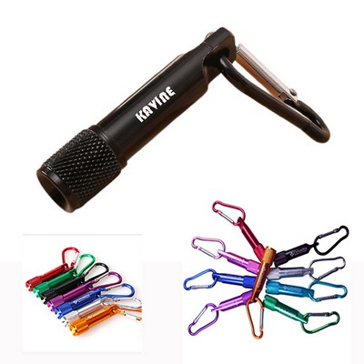 Keychain LED Flashlight with Carabiner