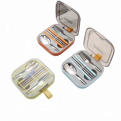 Stainless Steel Travel Utensils Set with Box